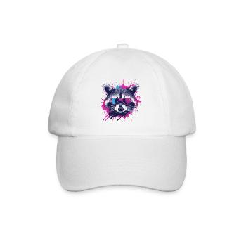 Urban Splash: The 'Splash Raccoon' - Baseball Cap - white/white - Front