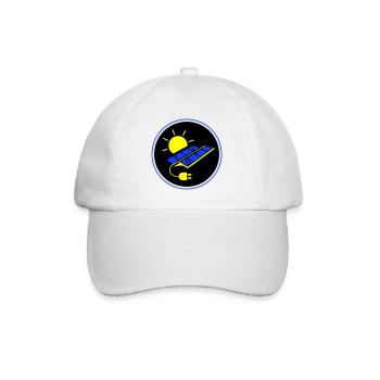 Photovoltaik Anlage Symbol Solar Energie - Baseballkappe - Weiß/Weiß - Vorne