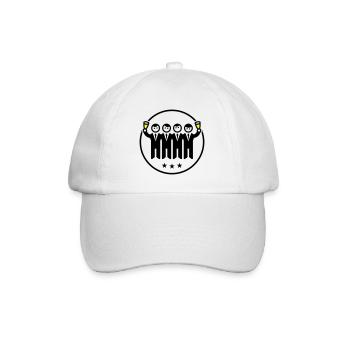 Bräutigam Junggesellenabschied Team - Baseballkappe - Weiß/Weiß - Vorne