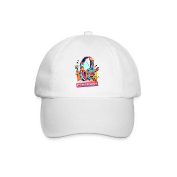 Artistic sound of PopArt headphones - Baseball Cap - white/white - Front
