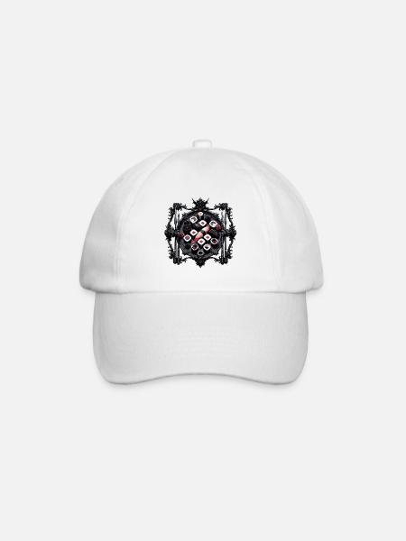 Goth Sushi Sushi in Gothic Style - Baseball Cap - white/white