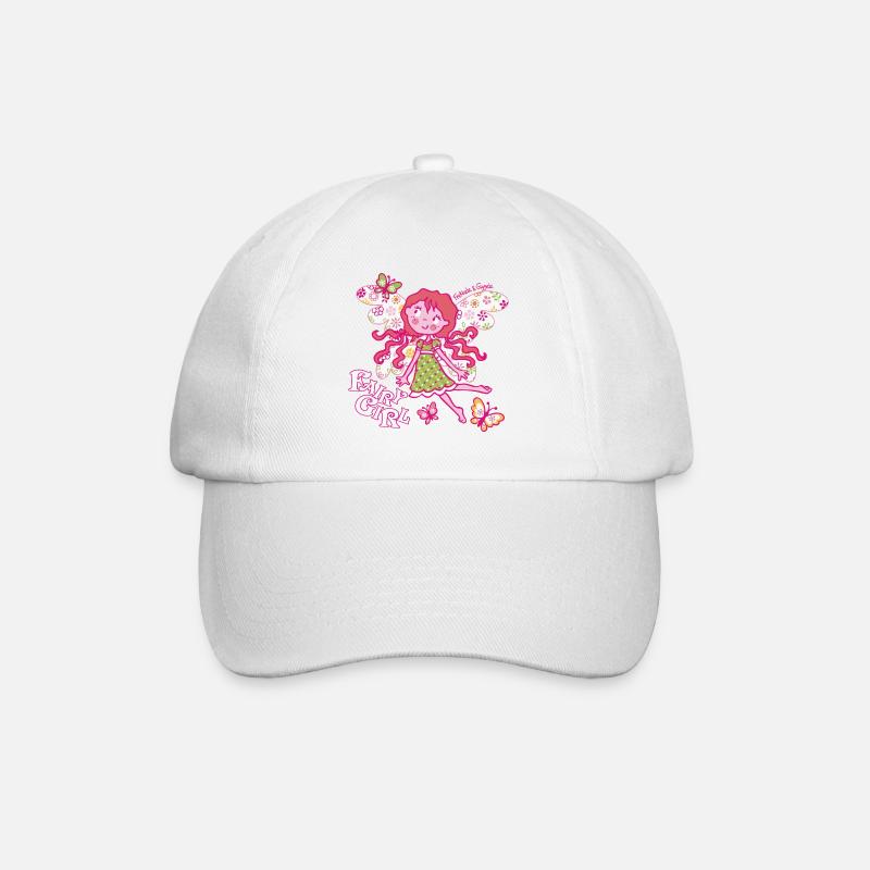 Fairy Girl - Baseballkappe - Weiß/Weiß