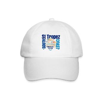 St Tropez beach club - Casquette classique - blanc/blanc - Devant