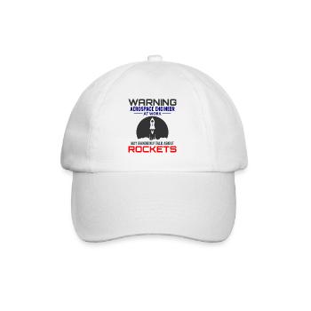 Aerospace Engineer Astronautical Rocket Scientist - Baseball Cap - white/white - Front