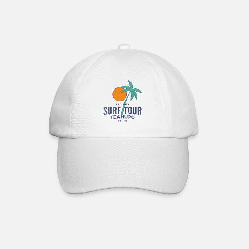 Surf tour Teahupoo Tahiti - Casquette classique - blanc/blanc
