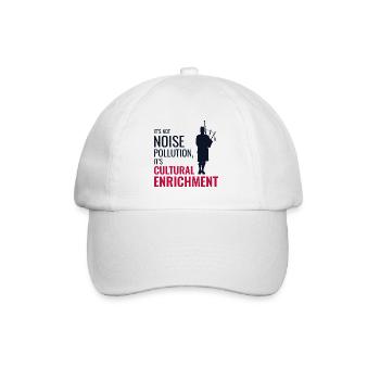 Instrument de joueur de cornemuse Musique écossaise - Casquette classique - blanc/blanc - Devant