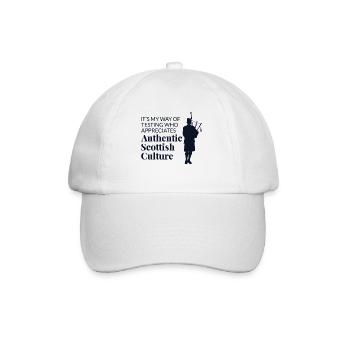 Instrument de joueur de cornemuse Musique écossaise - Casquette classique - blanc/blanc - Devant