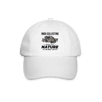 Rock Hound Collecting Collector Geology Geologist - Baseball Cap - white/white - Front