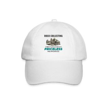 Rock Hound Collecting Collector Geology Geologist - Baseball Cap - white/white - Front