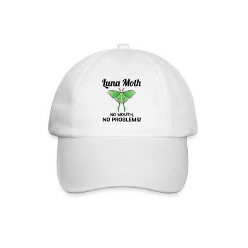 Moth Nocturnal Animal Insect Collector Entomology - Baseball Cap - white/white - Front