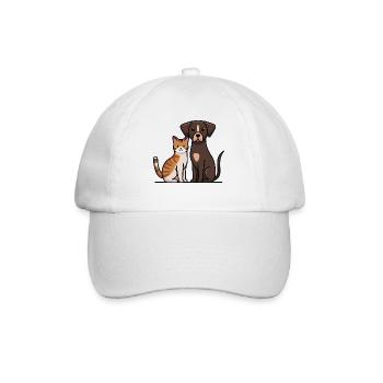 Freunde für immer - Baseballkappe - Weiß/Weiß - Vorne
