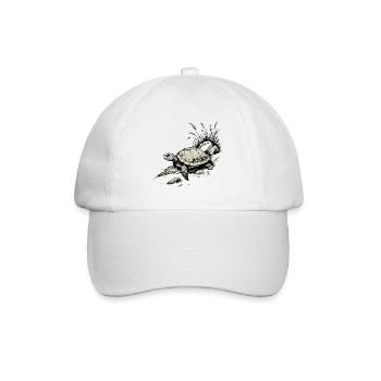 Schildkröte - Baseballkappe - Weiß/Weiß - Vorne