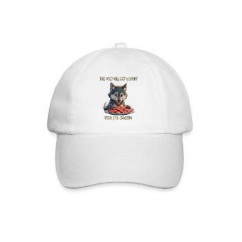 Bacon lover - Baseball Cap - white/white - Front