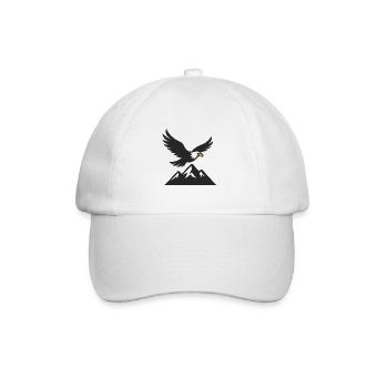 La majesté des cieux : le monde des aigles - Casquette classique - blanc/blanc - Devant