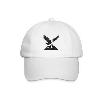 La majesté des cieux : le monde des aigles - Casquette classique - blanc/blanc - Devant