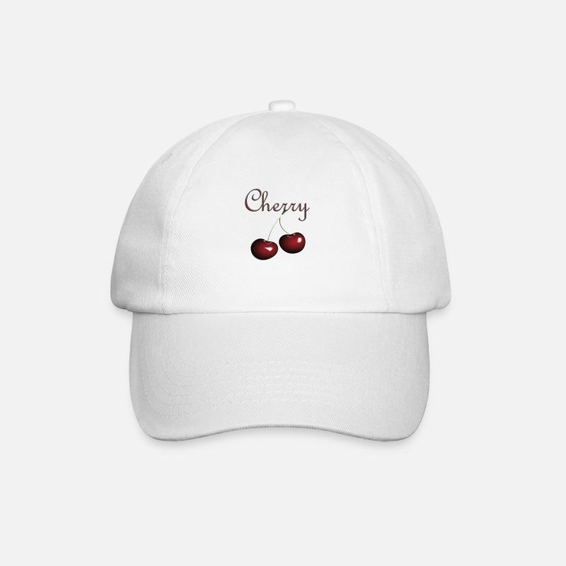 cerise - Casquette classique - blanc/blanc