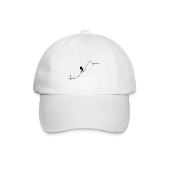 Montagnes de battement de coeur - Casquette classique - blanc/blanc - Devant