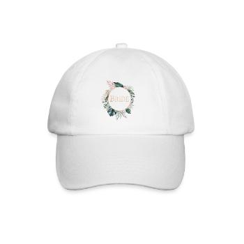 Team Bride Palme Greenery 1 - Baseball Cap - white/white - Front