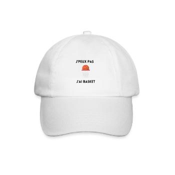 J'peux pas j'ai Basket - Casquette classique - blanc/blanc - Devant