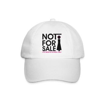 Nicht zu verkaufen - - Baseballkappe - Weiß/Weiß - Vorne