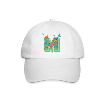 e 4 papillons m - Casquette classique - blanc/blanc - Devant