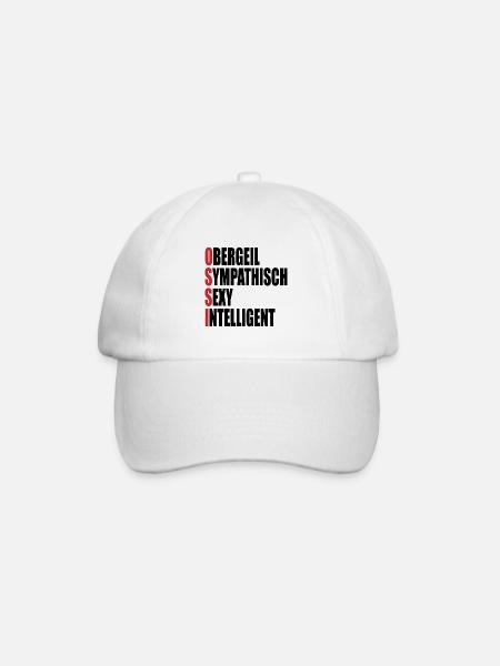 Ossi Geschenk DDR Ostdeutschland Generation - Baseballkappe - Weiß/Weiß