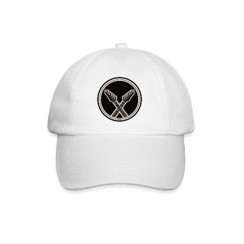 Gitarre - Guitar - Vintage Rock - Band - Baseball Cap - white/white - Front