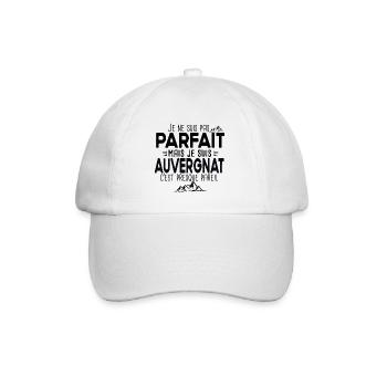 Auvergnat Auvergne France Cadeau Humour Montagne - Casquette classique - blanc/blanc - Devant