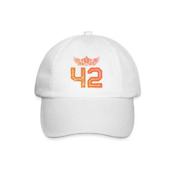 42 Couronne numérique - Casquette classique - blanc/blanc - Devant