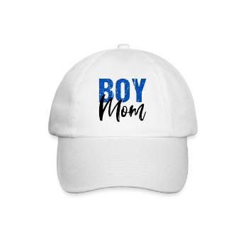 Boy Mom Son Mother Mom - Baseball Cap - white/white - Front