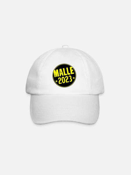 Malle 2023 - Baseballkappe - Weiß/Weiß