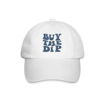 Buy the dip! Retro Blue - Baseball Cap - white/white - Front