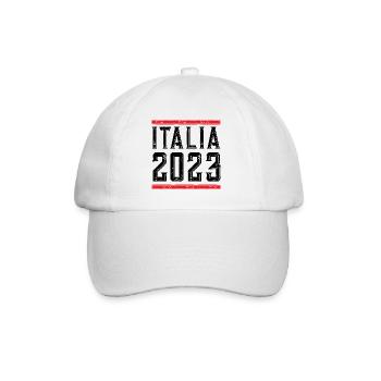 Italia 2023 - Baseballkappe - Weiß/Weiß - Vorne