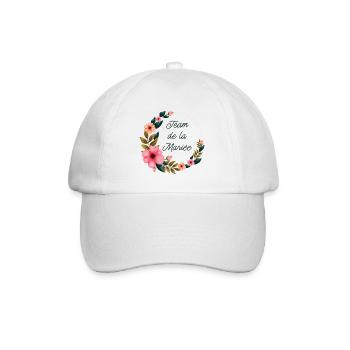 Enterrement de vie de garçon EVG Staff Marié Drôle - Casquette classique - blanc/blanc - Devant