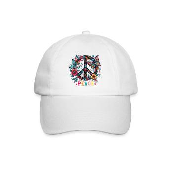 Peace Pulse - Baseball Cap - white/white - Front
