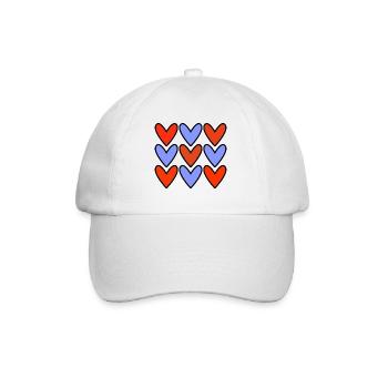 VALENTINE'S DAY. Bachelorette party. I LOVE YOU. I LOVE YOU. LOVE - Baseball Cap - white/white - Front