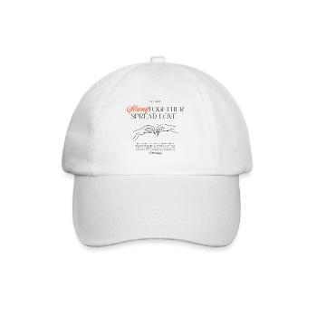Forts, ensemble, répandent l’amour - Casquette classique - blanc/blanc - Devant