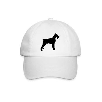 giant schnauzer - Baseball Cap - white/white - Front