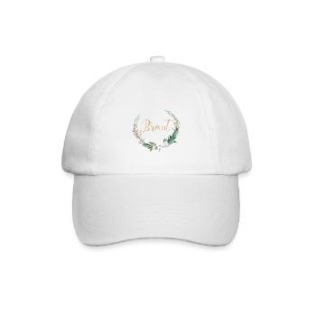 Équipe Bride cercle fleurs feuilles personnalisable - Casquette classique - blanc/blanc - Devant