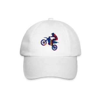 motorcycle - Baseball Cap - white/white - Front