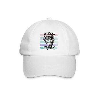 Jesus Freak - Baseballkappe - Weiß/Weiß - Vorne