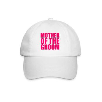 Mother of the groom - Baseball Cap - white/white - Front