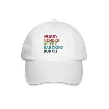 Fier membre du Baryton Bunch - rétro sombre - Casquette classique - blanc/blanc - Devant