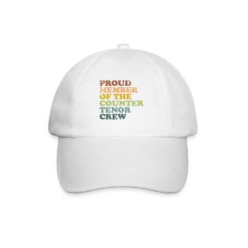 Fier membre du Countertenor Crew - rétro - Casquette classique - blanc/blanc - Devant