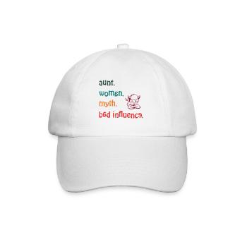 étonné. Femme. mythe. Mauvaise influence - Rétro - Casquette classique - blanc/blanc - Devant