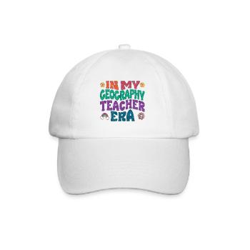 À l’époque de mon professeur de géographie - Casquette classique - blanc/blanc - Devant