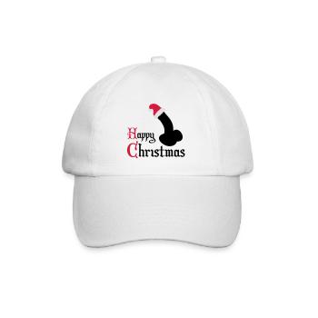 Happy Christmas sexy - Baseballkappe - Weiß/Weiß - Vorne