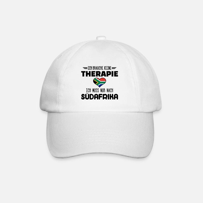 Südafrika - Baseballkappe - Weiß/Weiß