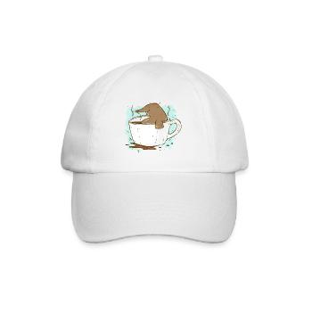 Kaffee Mole - Baseballkappe - Weiß/Weiß - Vorne