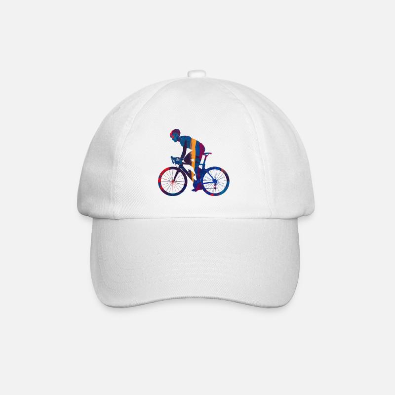 Fahrrad - Baseballkappe - Weiß/Weiß